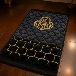 AL JANNAT With  Square Bag (RBP) Heavy Quilted Emb Prayer Mat (1.3 Kg) ( 80*120 ) Bail Pack 30 pcs