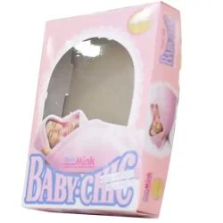 BABY CHIC PRINTED EMBOSSED  (1 PLY)  HOOD PINK