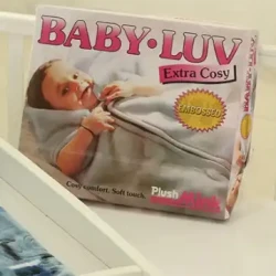BABY LUV EMBOSSED  (PLUSH MINK) 1PLY ZIPPER