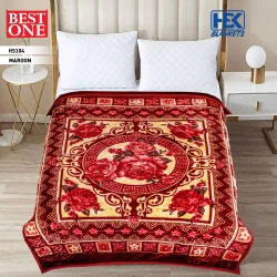 Best One 2 Ply Double Bed Embossed Blanket HBK Blankets