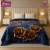 GOLDEN DREAM CLOUDY Flannel ( RBP ) 1 Ply Double Bed Emb Blanket