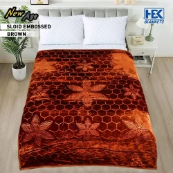 New Age 2 Ply Double Bed Embossed Blanket 6PCS,  3.50kg, 200 x 240 CMS