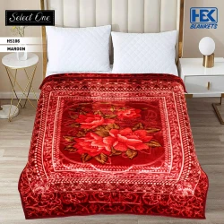 Select One 2 Ply Double Bed Embossed Blanket  HBK Blankets