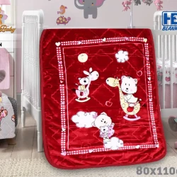 Sweet Baby Blanket 2 Ply Embossed (Small) HBK,  0.60kg, 80 x 110 CMS