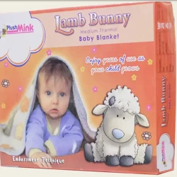 Lamb Bunny-Printed (Emb) Cot Baby 1Ply