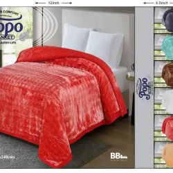 POPO BLANKET 2 PLY 220X240 CM 6 P.BBBL Blanket