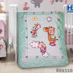 Sweet Baby Blanket 2 Ply Embossed (Small) HBK,  0.60kg, 80 x 110 CMS
